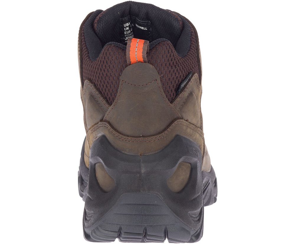 Merrell Hiking Boots Brown - Strongfield Leather 6\" Waterproof Slip-Resistant - Mens 91QGVPWXN